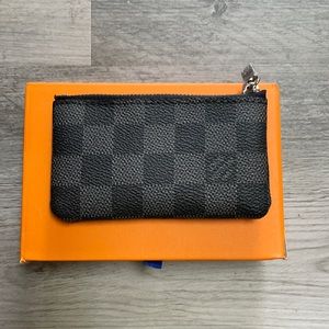 Black keychain wallet